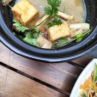 Braised tofu (we'd already started eating) at Muro Organic Vegan Restaurant in Nha Trang