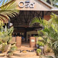 Restaurant from street at Cafe Osa Goa in Morjim