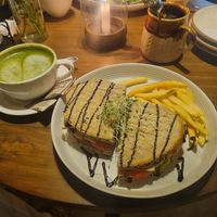 Avocado tofu sandwich at Cafe Osa Goa in Morjim