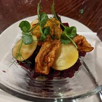 Beetroot tartare at The Cellar Door in Edinburgh