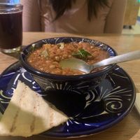 Sopa de lentejas   at Habibti Falafel in Guanajuato