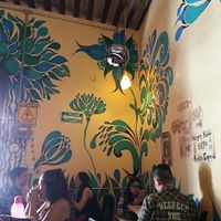 Nice artwork at Habibti Falafel in Guanajuato