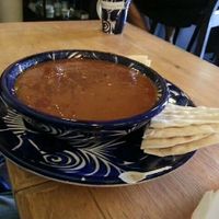 Spicy lentil soup at Habibti Falafel in Guanajuato