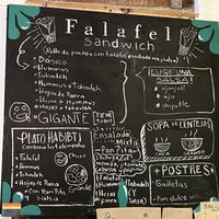 Menu  at Habibti Falafel in Guanajuato