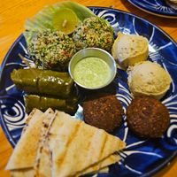 Falafel Plate Combo at Habibti Falafel in Guanajuato
