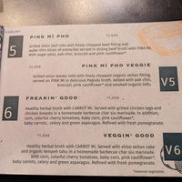 Menu at NOUMI Mitte in Berlin