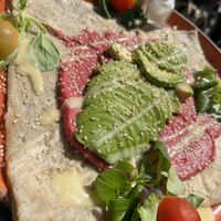 Galette „Red Hummus“ (without feta cheese) 🥞  at Doux-Amer Café in Valencia