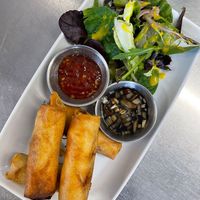 Vegetable spring rolls  at Born Appetite in Minehead