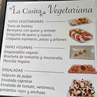 menu as of April 2026 at La Casita Meson-Bar in Logrono