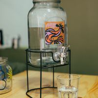 Agua fresca y libre at Arrebato Cafe in Buenos Aires