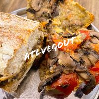 Mushroom sandwich   at Arrebato Cafe in Buenos Aires