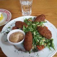 Falafels with quinoa salad at F-hoone in Tallinn