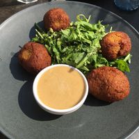 Pumpkin and chickpea falafel at F-hoone in Tallinn