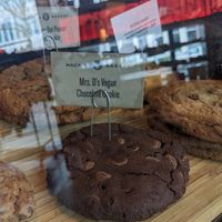 Vegan cookie from Macrina at Caffe Vita in Seattle