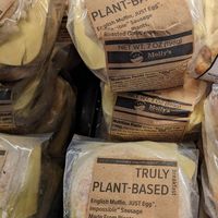 Breakfast sandwich in cooler at Caffe Vita in Seattle