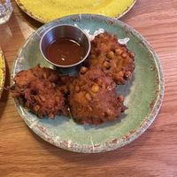 Sweet corn cakes   at Rosa's Thai Cafe in London