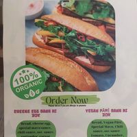 "Vegan Menu" at Bánh mì cô Chun  in Hanoi