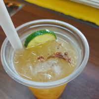 Salty plum lemon tea at Bánh mì cô Chun  in Hanoi