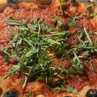 Marinara with rocket   at Palazzo Petrucci Pizzeria in Naples