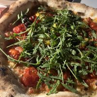 Vegetables Pizza with rocket   at Palazzo Petrucci Pizzeria in Naples