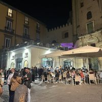 View to the terrace   at Palazzo Petrucci Pizzeria in Naples