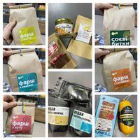 Vegan dry soy products, protein, condensed coconut milk, sausages at Natura  in Ternopil