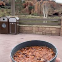 chili vegan  at Disneyland - Last Chance Cafe in Chessy