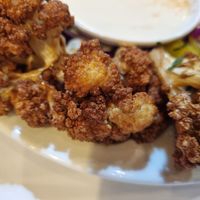cauliflower with tahini at Eddie's Lebanese Eatery in Mortdale