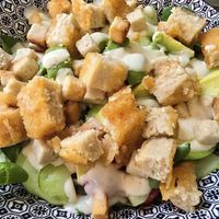 Ceaser salad bowl at NUABOL in Saumur