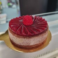 Dolce strepitoso mangiato qui sul posto at Bakery Giusy in Gran Canaria