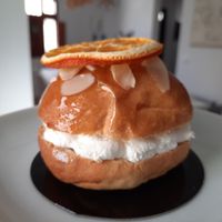 Amazing mini roscón de reyes at Bakery Giusy in Gran Canaria