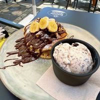 Chocolate pancakes 🥞   at Bakery Giusy in Gran Canaria