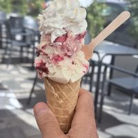 Amarena ice creamm  at Bakery Giusy in Gran Canaria