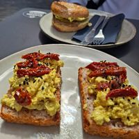 Scrambled 'Egg' glutenfrei möglich at Bakery Giusy in Gran Canaria