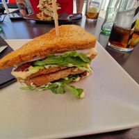 Feta and dried tomato sandwich at Bakery Giusy in Gran Canaria