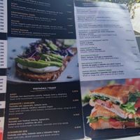 Menu at Bakery Giusy in Gran Canaria