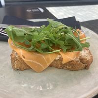 Salmon and cream cheese gf  at Bakery Giusy in Gran Canaria