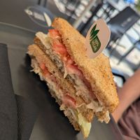 Vegan "tuna" sandwich at Bakery Giusy in Gran Canaria