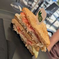 Vegan "tuna" sandwich at Bakery Giusy in Gran Canaria