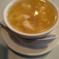 Tofu corn soup at Garden Wok in Tarzana