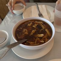 Bowl of Hot and Sour soup  at Garden Wok in Tarzana