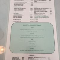 Menu (all vegan) at Garden Wok in Tarzana