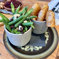 Green bean salad & kipfler potatoes   at Uraidla Hotel in Uraidla