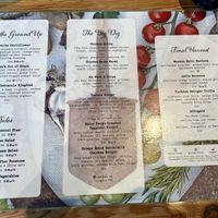 Menu (not fully vegan)   at Uraidla Hotel in Uraidla