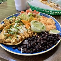 Tofu Taco Plate  at The Green Enchilada in Pacifica