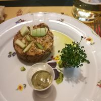 Puccia la pianta e tartare vegetale at La Sidreria in Milan