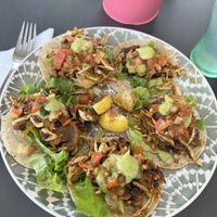 Veggie tacos (without cheese and sour cream)  at Con Limone Y Sal in Tenerife