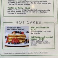 Hot cakes  at La Mora in Lima