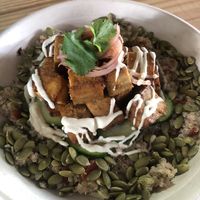 Tofu bowl  at Pacha Roots in Miami