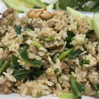 Fried Rice ( Khao Pad Pla Kem) at Sutunthip Vegetarian Food in Bangkok